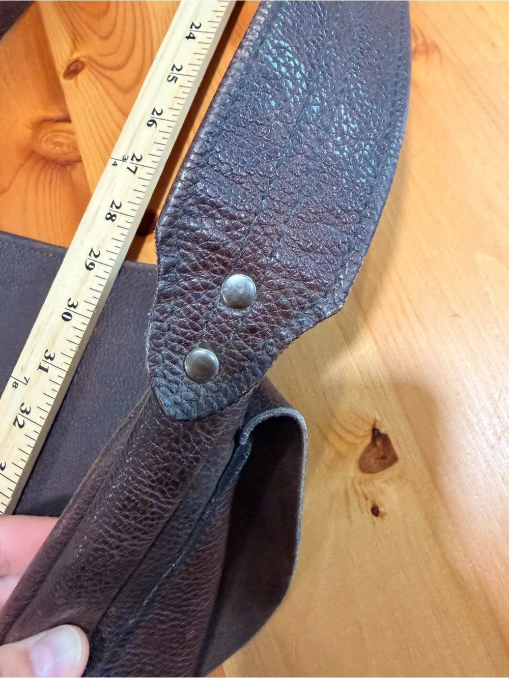 Vintage Chocolate Leather Messenger Crossbody Bag - Classic Everyday Carry
